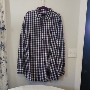 Synergy Purple and White Casual Button Down Shirt